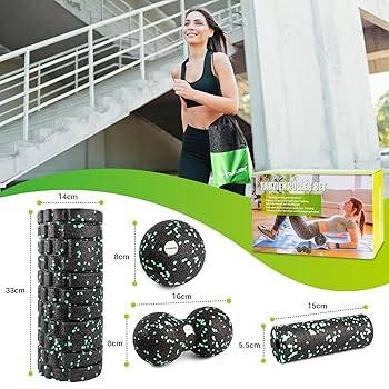 Набір ролерів з 3D-текстурою для масажу GYMERK Луцк - изображение 3