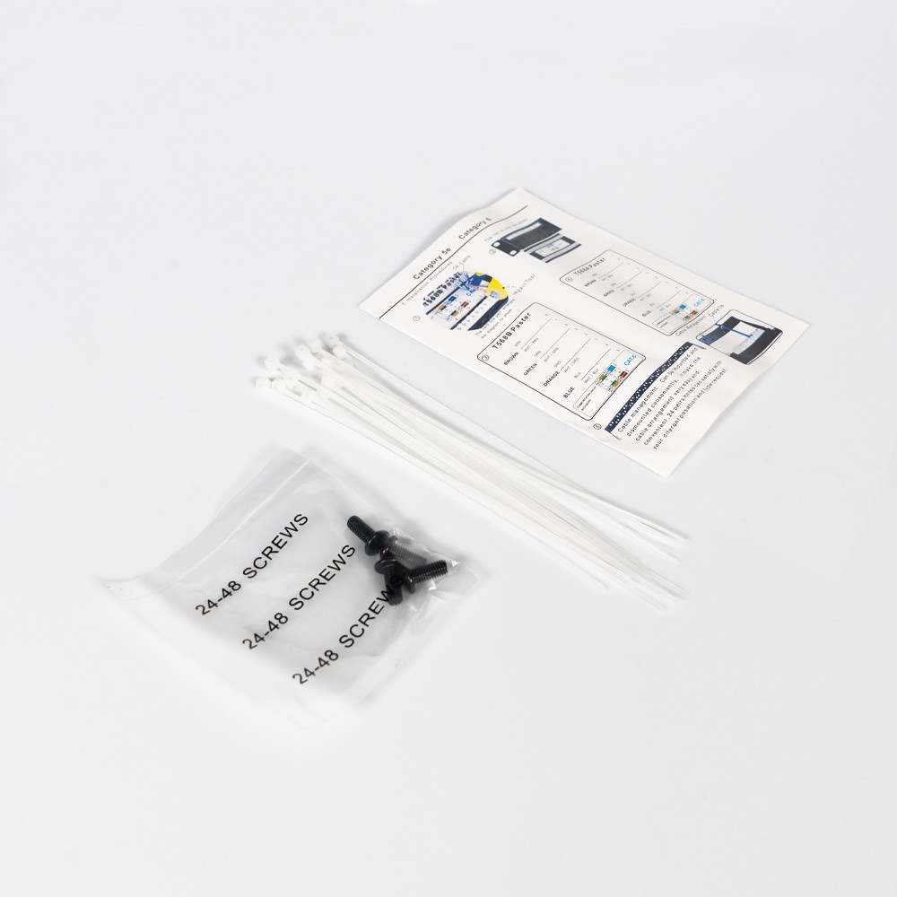 Патч-панель 24 порти NVC-PN-01/24 CAT5/CAT6 19" 1U неекранована, з заднім організатором кабелю (73-00144) Київ - фото 13