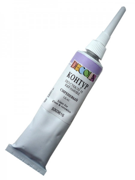 Контур акрил по склу та кераміціПрофесійна 18мл 352929 бузковий, шт Київ - фото 1