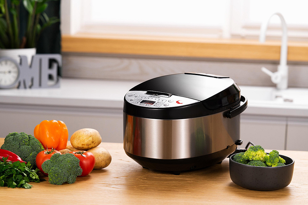 Мультиварка ARDESTO, 860Вт, чаша-5л, електронне керув., книга рецептів, метал/пластик, сріблясто-чорний Київ - фото 3