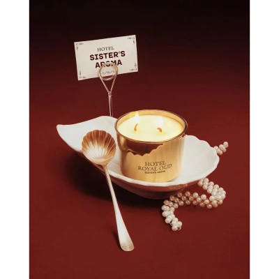 Ароматическая свеча Sister's Aroma Hotel Royal Oud 150 г (4820227786152) Винница - изображение 2