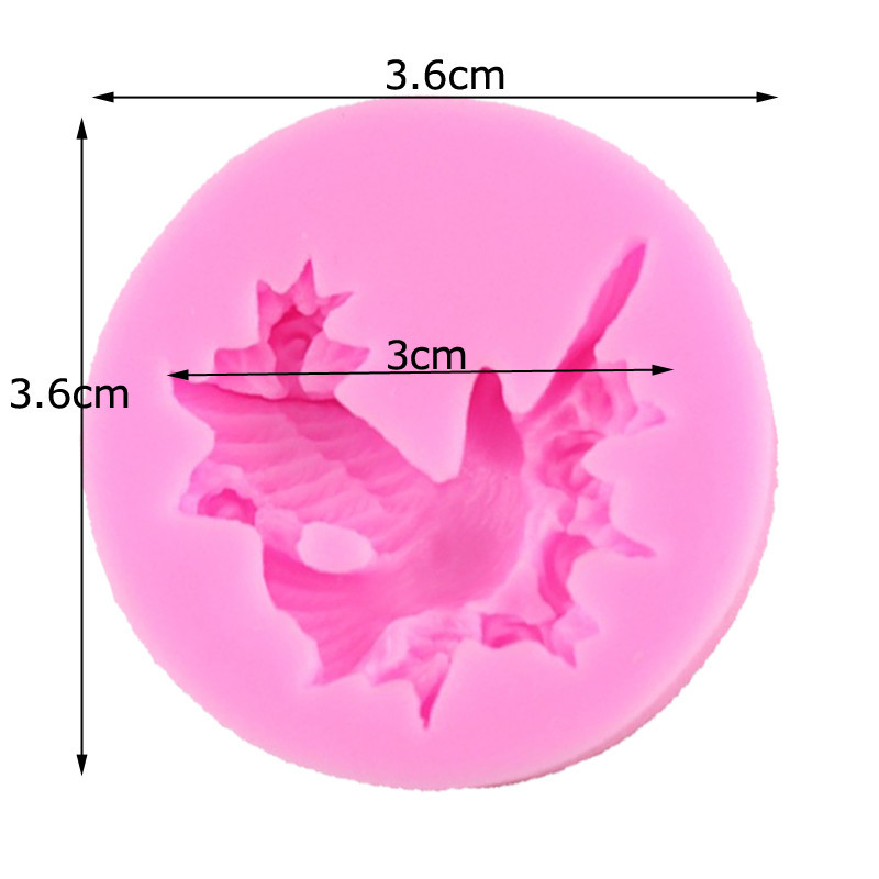 Молд силиконовый Голубь 36 мм розовый Киев - изображение 2