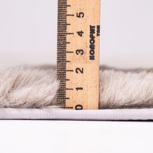 Килимок для підлоги з еко-хутра ТМ Dariana Elegant 75*150 см кварц Житомир - фото 5