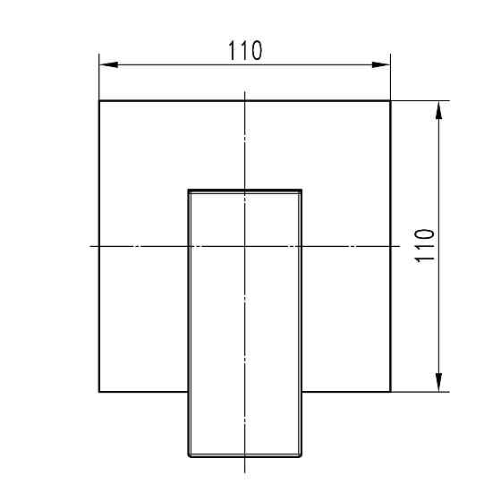 Змішувач для душу вбудований TOPAZ ODISS TO-18105-H66 на один вихід, без душового комплекту Киев