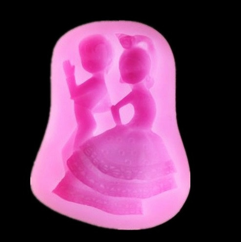 Молд силиконовый Свадебный 8 на 6 см розовый Киев - изображение 5