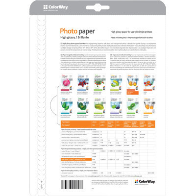 Фотобумага ColorWay LT 130г, 100ст, карт.уп. (PG130100LT_OEM) Винница - изображение 2