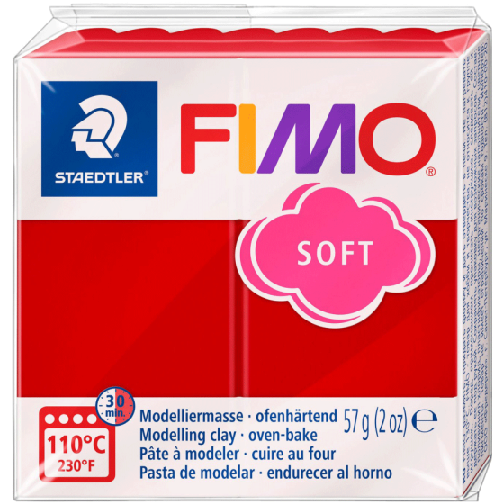 Пластика для біжутерії Soft Різдвяний червоний 57г Fimo Київ