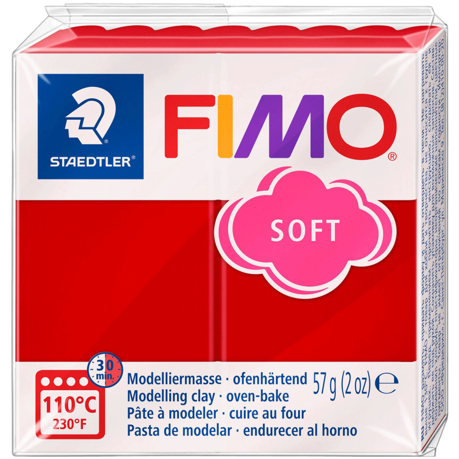 Пластика для біжутерії Soft Різдвяний червоний 57г Fimo Київ - фото 1