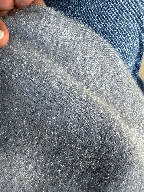 Светр жіночий Fancy Matinee 5977 ангора базовий, сірий, one size Київ - фото 5