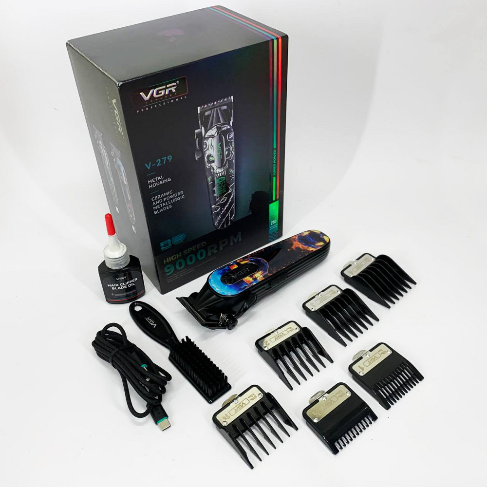 Універсальний тример для чоловіків VGR V-279 RED, Машинка для стрижки волосся електрична NQ-18 Львів - фото 2