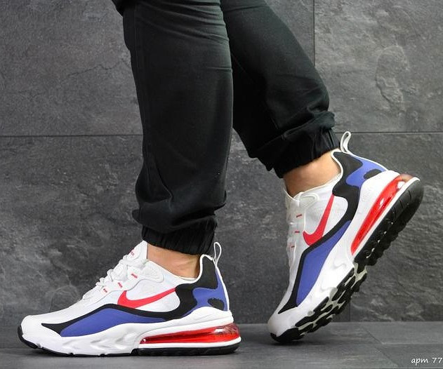 Кроссовки Nike 270 Сеточка Мужские Белые Найк с Амортизацией (размеры: 41,42,43,44,45) Видео Обзор - 53-5 Днепр - изображение 5