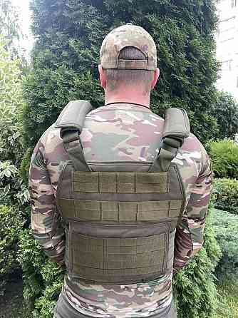 Плитоноска с подсумками Кордура 1000D + 4 кармана для магазинов (без плит) Оливковый Киев