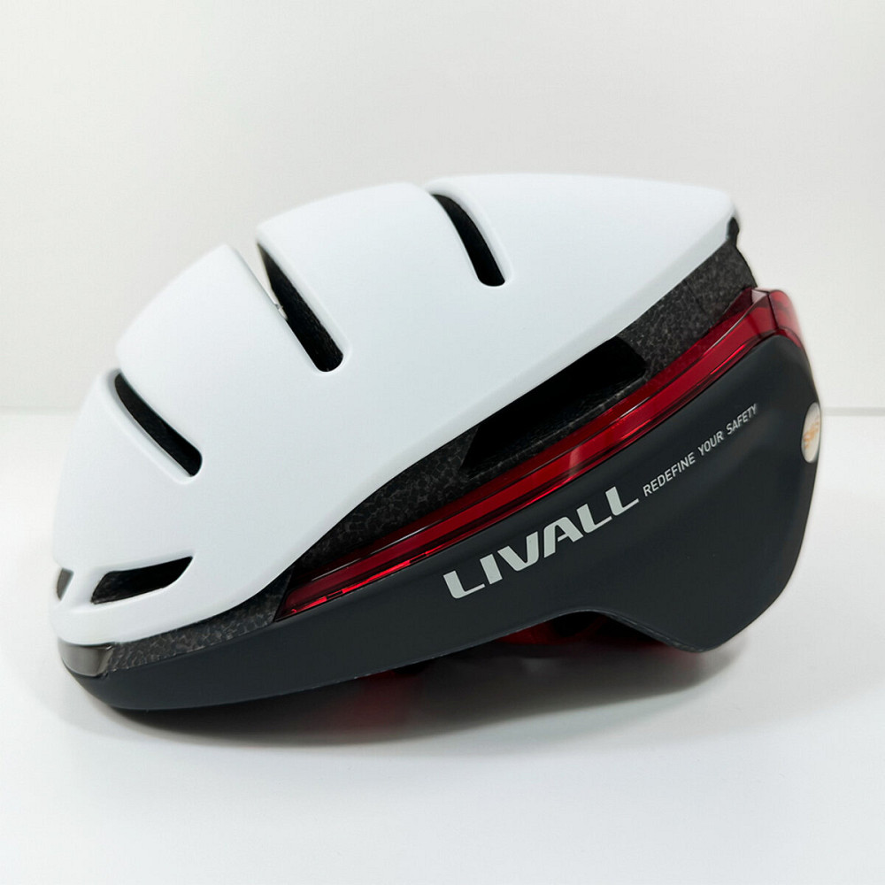 Захисний шолом Livall EVO21 (L) Snow (58-62см), передній та задній ліхтар поворотів та стопів, додаток, Bluetooth, пульт BR80 (LIV-LEVO21-4342) Київ - фото 5