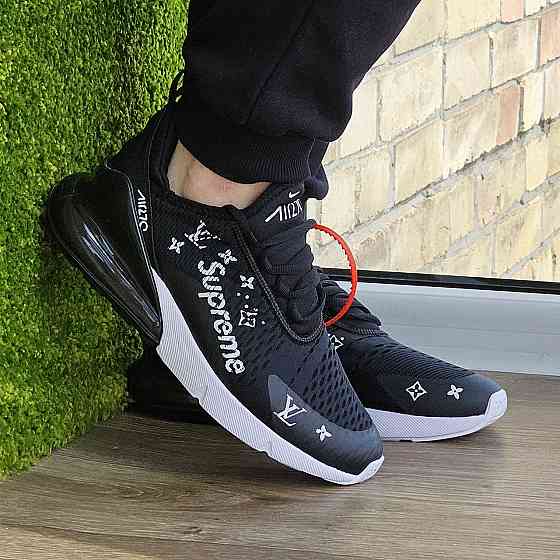 Кроссовки Nike 270 Мужские Черные Найк с Амортизацией Тканевые (размеры: 41,42,43,44,45) - 001 Днепр