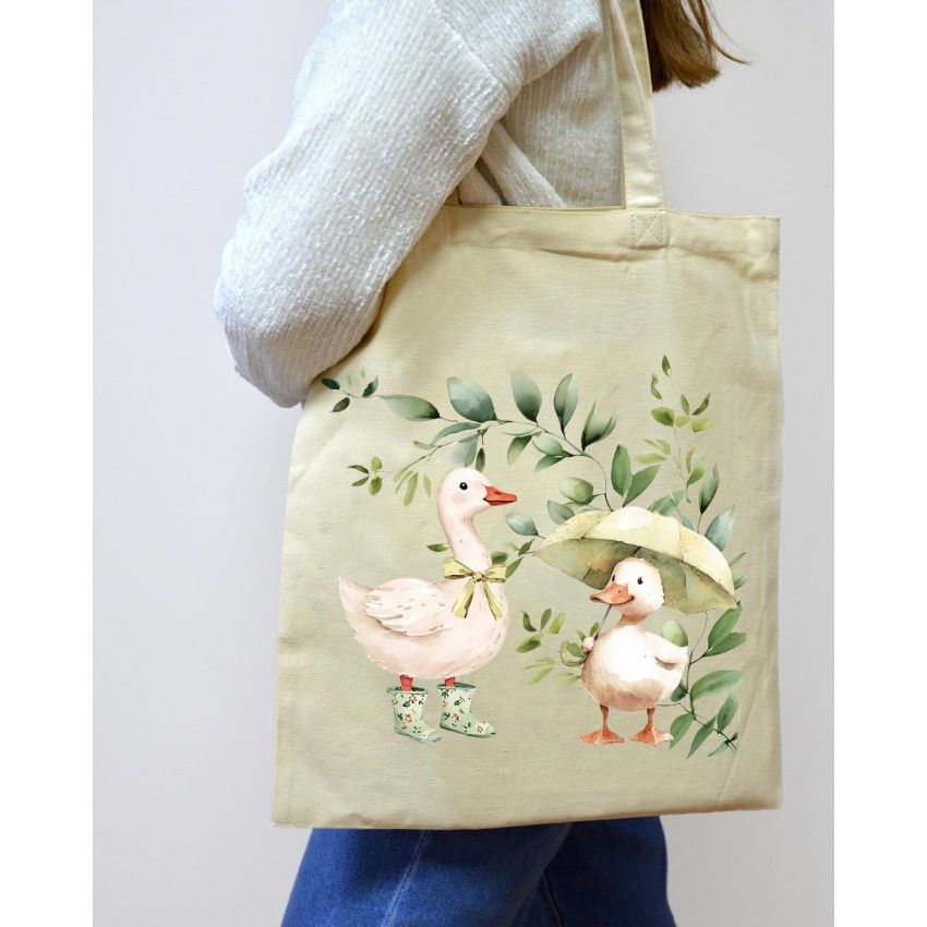 Екошопер BookOpt BK4103 Веселі Гусята бежевий Київ - фото 10