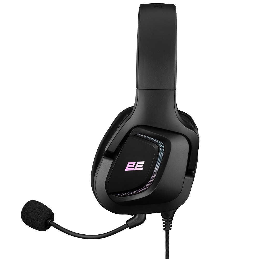 Гарнітура ігрова 2E GAMING HG340, mini-jack/dual 3.5мм, RGB, 2м, чорний Київ - фото 7