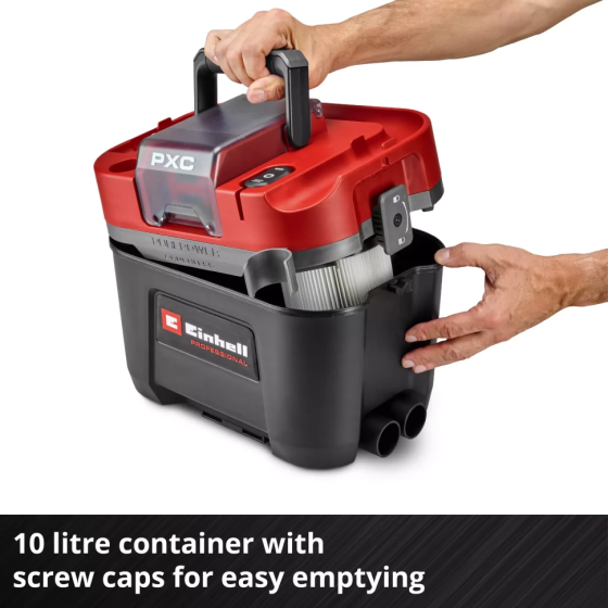 Професійний акумуляторний пилосос Einhell Professional TP-VC 18/10 Li BL L-Solo : без АКБ, 10л (2347155) Київ