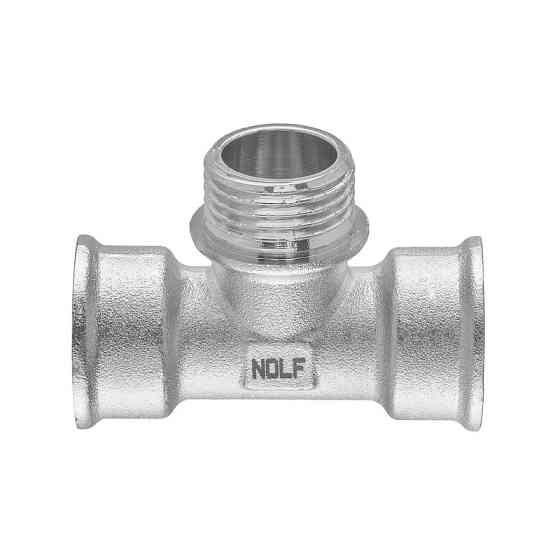 Трійник Nolf NFC.T06FMF-N-1/2''FMF нікельований (NF3098) Київ