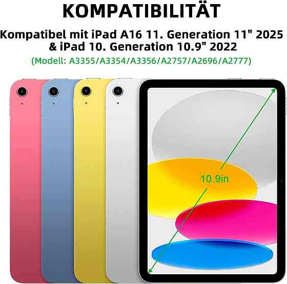 Чехол клавиатура для iPad A16 2025/iPad 10-го поколения (2022) A2696 / A2757 / A2777 Днепр