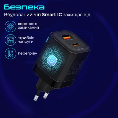 Зарядное устройство Promate powerport-25ac.black Винница - изображение 7