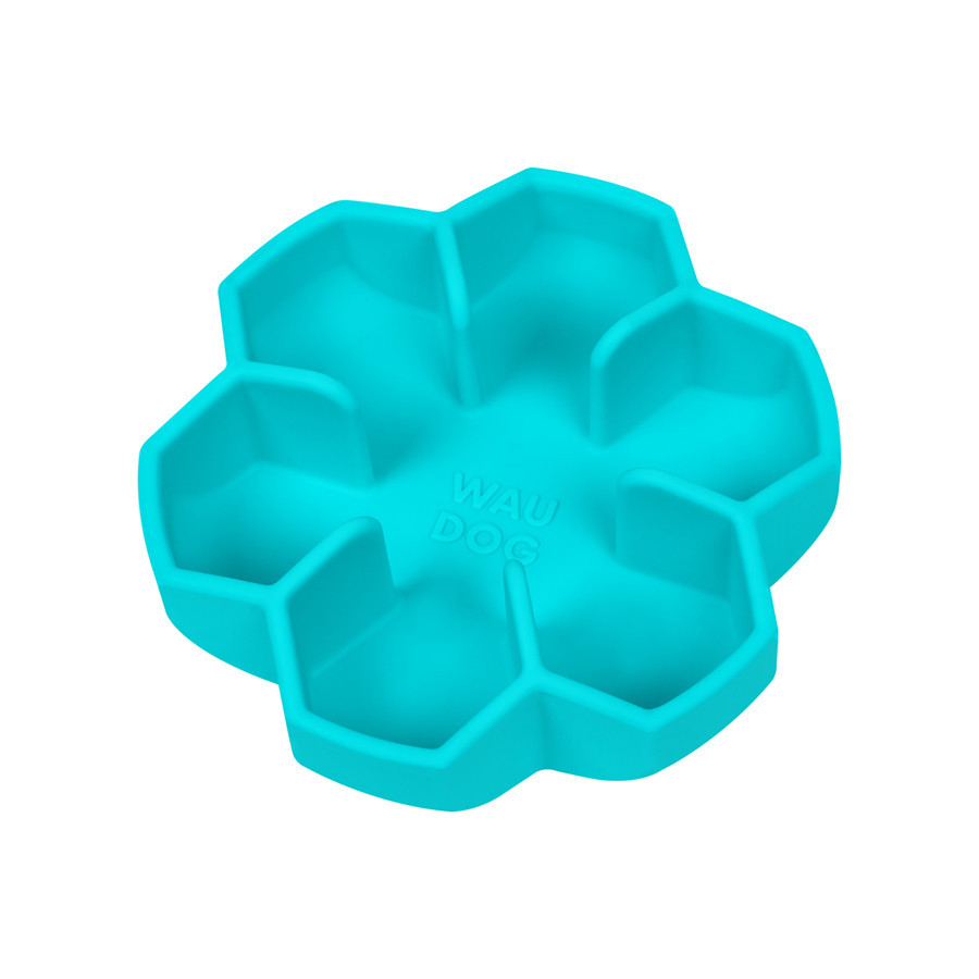 Миска для медленного питания WAUDOG Silicone, 450 мл, голубой Киев - изображение 5