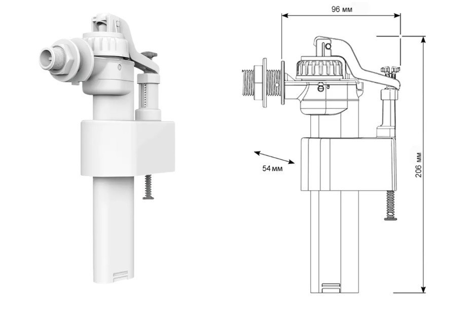 Клапан заполнения SIAMP Brio 751-1/2P (000031809) Киев - изображение 4
