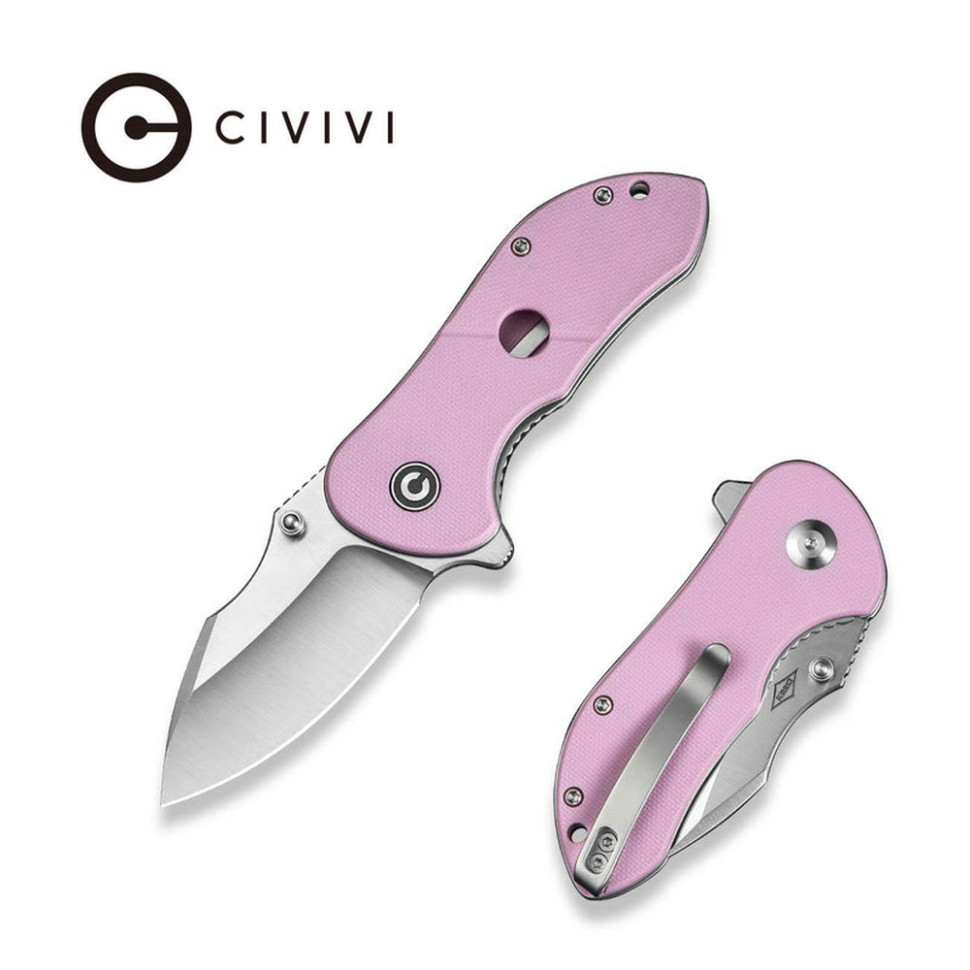 Нож складной карманный Civvi Gordo, (6.4 см) D2 / G10 розовый Киев - изображение 10