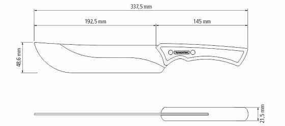 Нож для мяса Tramontina Churrasco Black, 203 мм (6710918) Киев