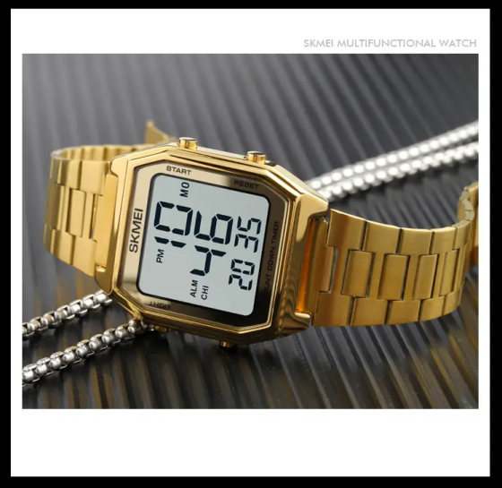 Чоловічий наручний годинник Skmei 1735 (Золотистий) Вінниця