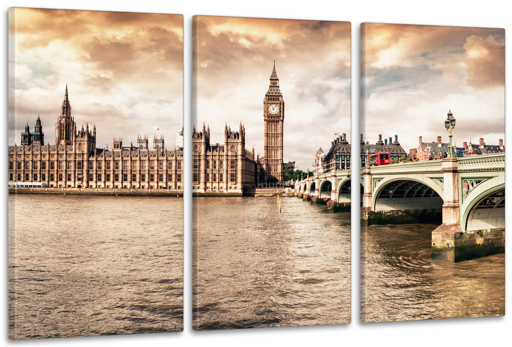 Модульна картина у вітальню/ спальню Лондон  ART-008_3A 100х150 см Київ - фото 1