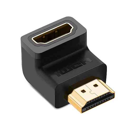 Відеоадаптер відео перехідник адаптер UGREEN HDMI 4K Adapter "тато" - "мама" Down-angled UGR-20109 Одеса