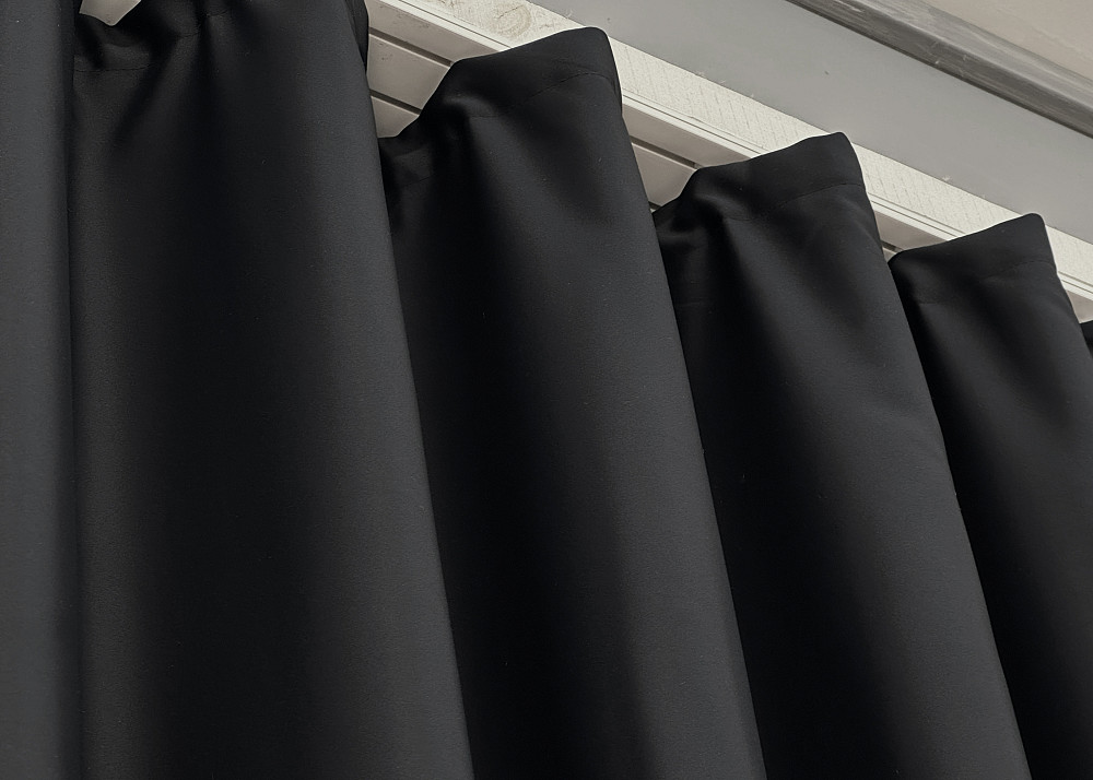 Шторна тканина блекаут, колекція "Midnight" колір чорний 1165ш Київ - фото 13