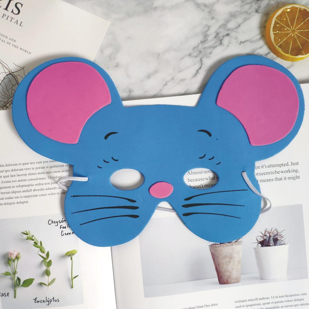 Дитяча маска Мишка one size синій Київ - фото 3