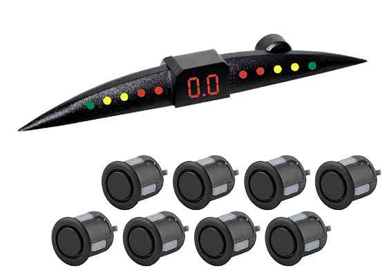 Парктроник TIGER TG-P8LED 8дат SLIM Black/black (компл.) Винница