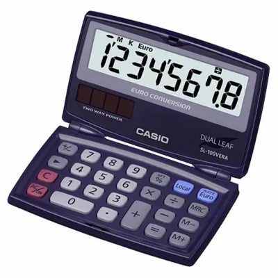 Калькулятор Casio SL-100VERA-WA-E, черный (CALC-CAS-SL-100VERA) Винница - изображение 1