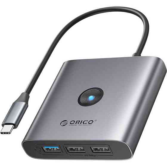 Концентратор USB Type-C Orico FAX3-5P-GY-EP Grey (CA914227) ( Сірий ) Харків