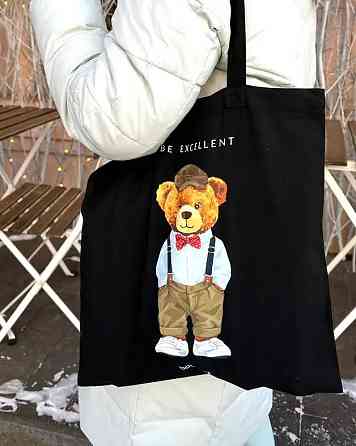 Екошопер BookOpt ВК4057 Teddy Bear (Be Excellent) чорний Киев