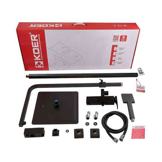 Душова колонна зі змішувачем Koer KB-56010-05 чорного кольору (KR3495) Харків