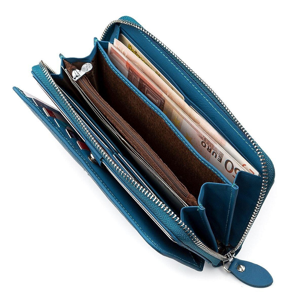 Кошелек женский оригинальный Голубой (Boston) Киев - изображение 11