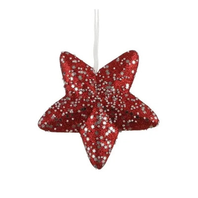 Елочная игрушка House Of Seasons Звезда красная 15 см (8718861624687BLESK) Винница - изображение 1