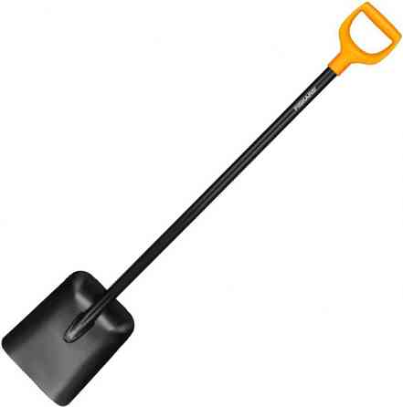 Садова Лопата совкова (шуфля) 127 см Fiskars "Solid" (132403/1003457) Ресорна сталь Нововолинськ