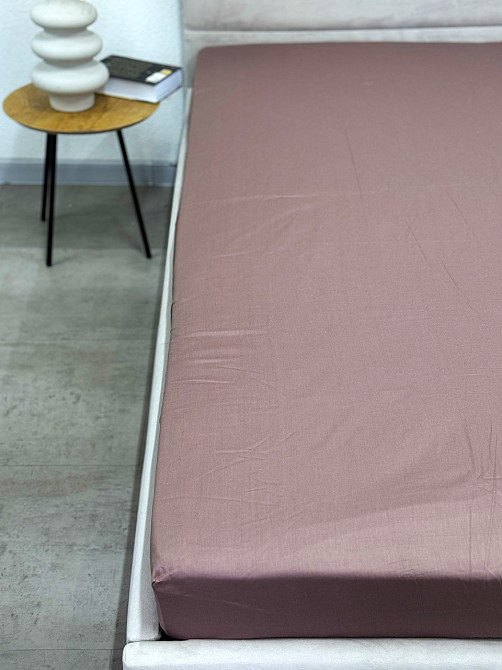 Ecotton Комплект постільної білизни Ecotton Євро 210х220 см однотонний коричневий Stucco Коломия - фото 6