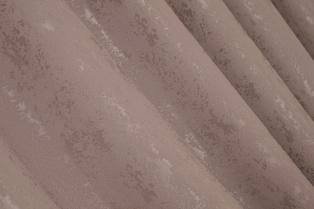 Комплект готовых штор VR-Textil Лен мрамор Pavliani № 1174ш Пудровый 100х270 см 2 шт (31-607) Киев - изображение 6