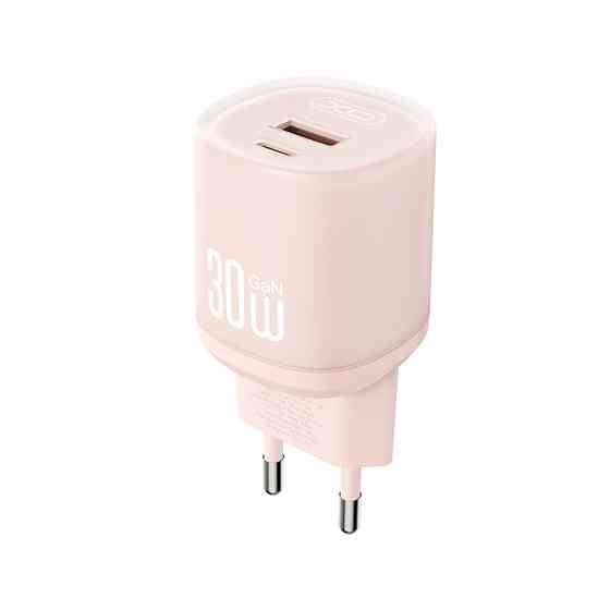 Мережевий зарядний пристрій XO L151 30W 1USB-A+1USB-C pink Львів