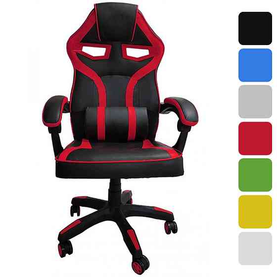 Кресло геймерское компьютерное игровое Bonro B-827 офисное для компьютера дома и офиса Красный Киев