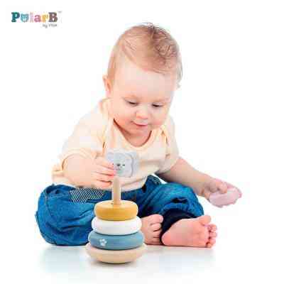 Розвиваюча іграшка Viga Toys Пірамідка PolarB Білий ведмідь (44005) Вінниця