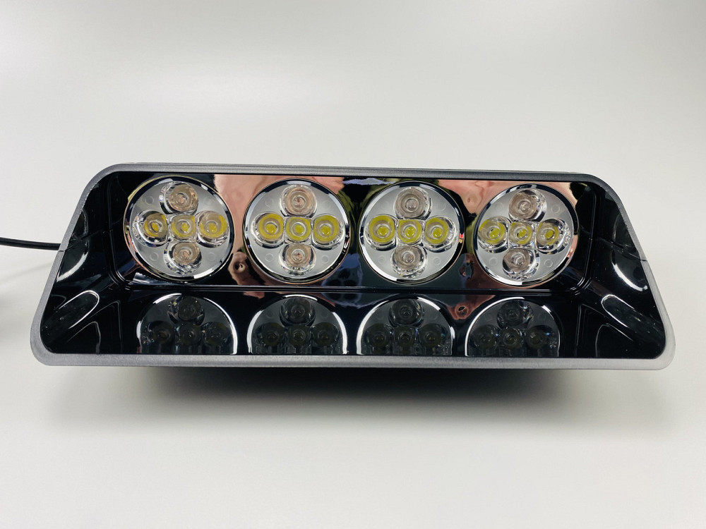 Маячок проблисковий S21 стробоскоп автомобільний 9-80V 20 led діодів білий спалах, стробоскоп під скло Мукачево - фото 6