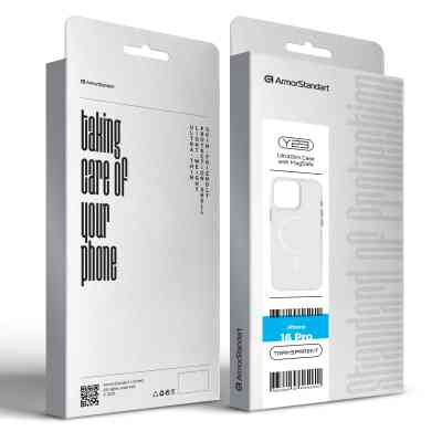 Чехол для мобильного телефона Armorstandart Y23 MagSafe Apple iPhone 16 Pro Transparent (ARM79572) Винница