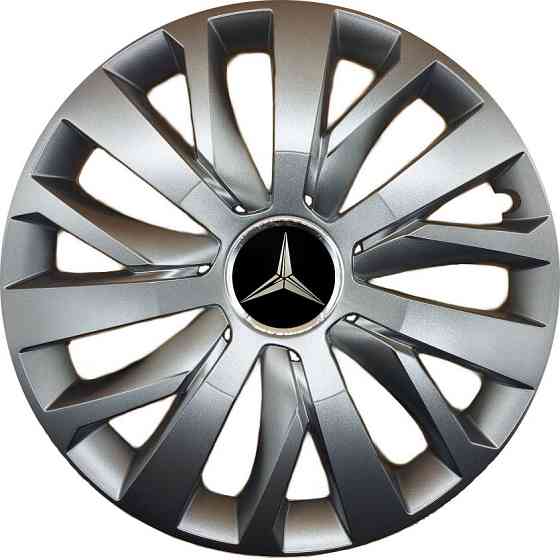 Автомобильные модельные колпаки R15 Mercedes-Benz 345 4шт, SJS, серебряные Киев