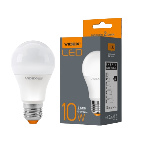 Лампа A60e 10W E27 3000K 220V LED Videx Житомир - изображение 3